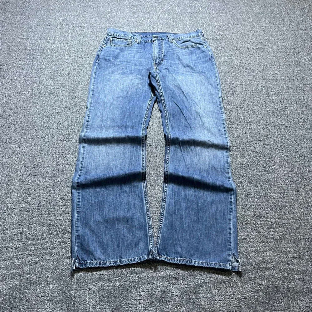 Levi's 527 Bootcut Jeans 34x32 Blue Denim Baggy Y2K Skater